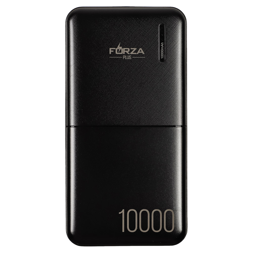 Аккумулятор мобильный FORZA 10000мАч, 2xUSB, 2А, 2 цвета, арт.№ 916-214