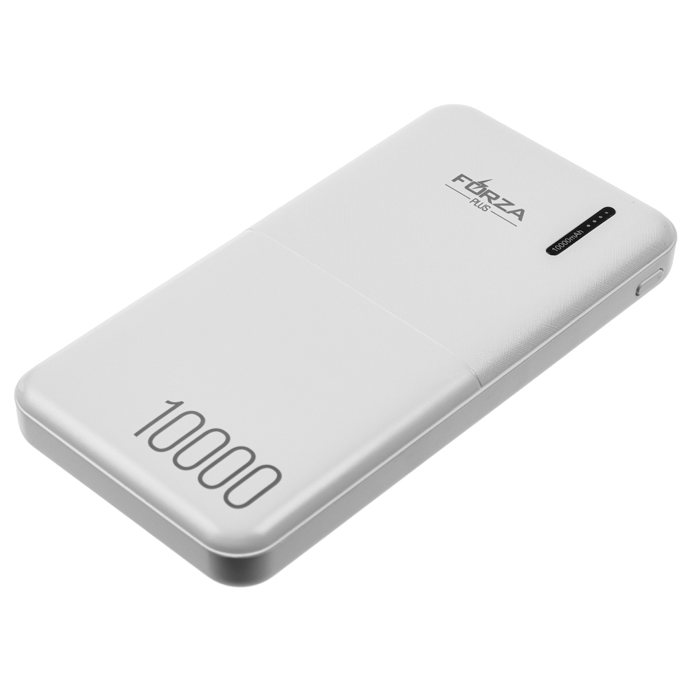 Аккумулятор мобильный FORZA 10000мАч, 2xUSB, 2А, 2 цвета, арт.№ 916-214