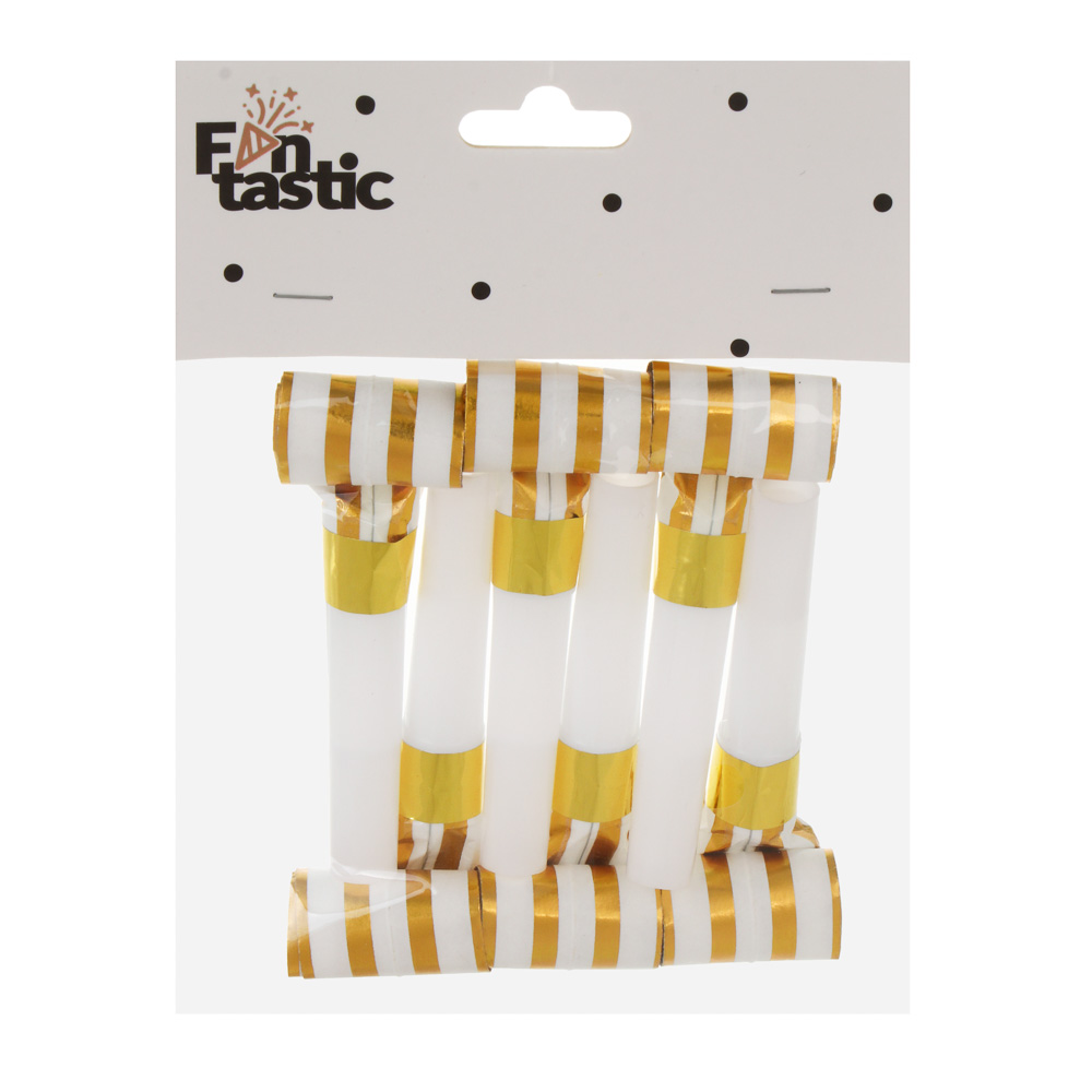 Набор гудков праздничных тм Fntastic 6 шт, фольга, пластик, 2 цвета, арт.№ 585-062