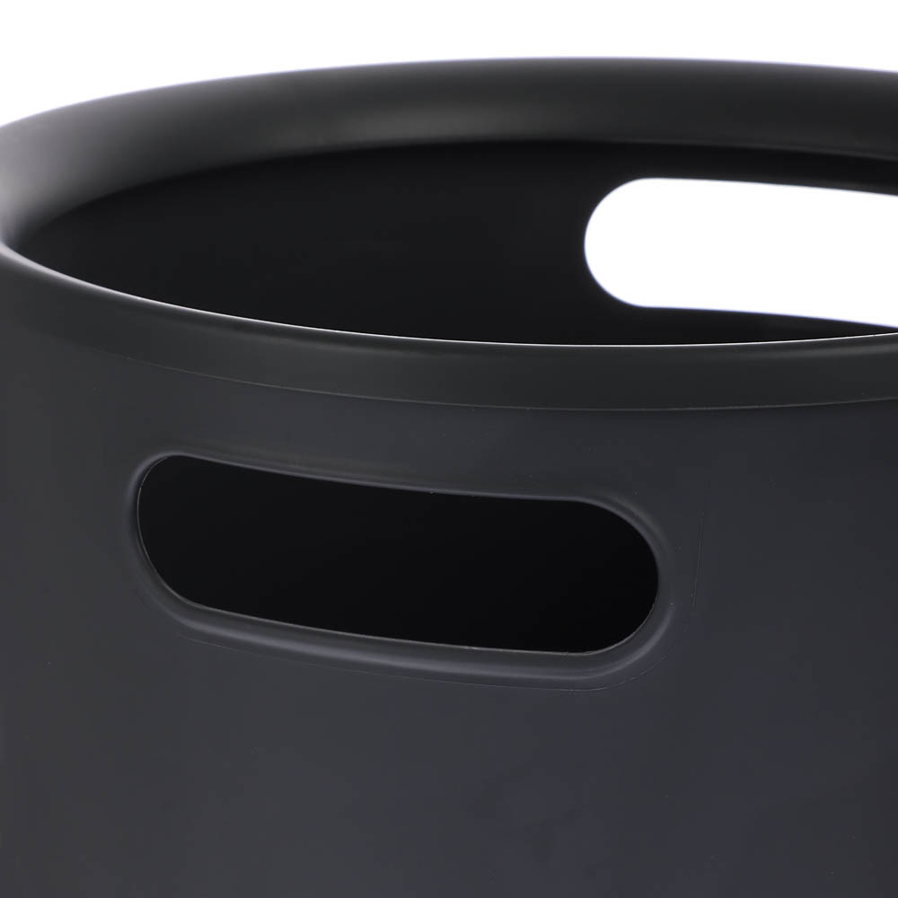 Корзина для мусора 10л Folk, графит, 24х24х28см, арт.№ 407-107