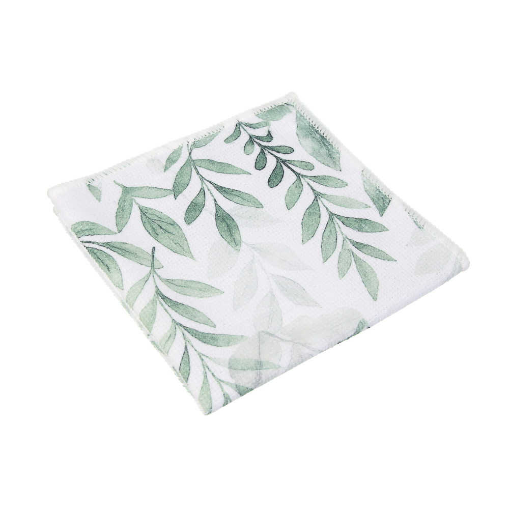 Набор салфеток из микрофибры тм VETTA Ботаника, 30х30 см, 200г/кв.м, полиэстер, 3 цвета, 6 шт, арт.№ 448-361