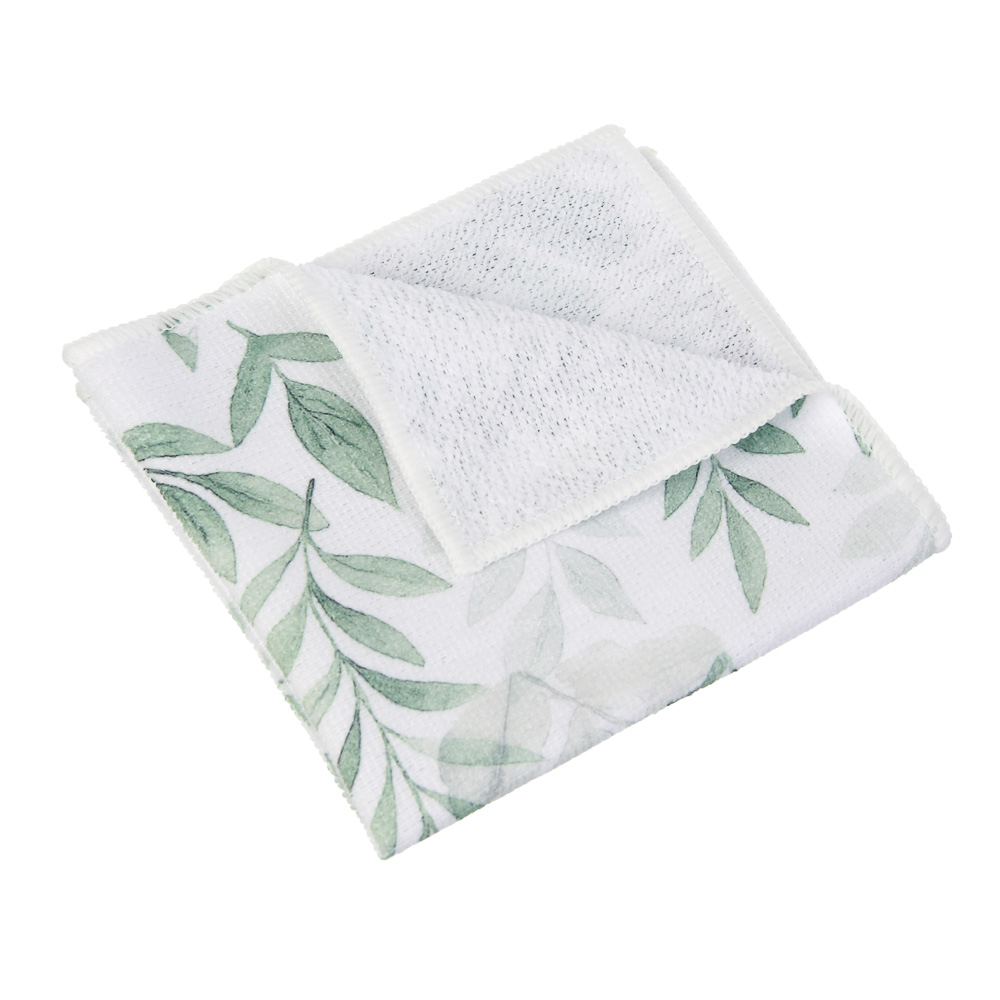 Набор салфеток из микрофибры тм VETTA Ботаника, 30х30 см, 200г/кв.м, полиэстер, 3 цвета, 6 шт, арт.№ 448-361