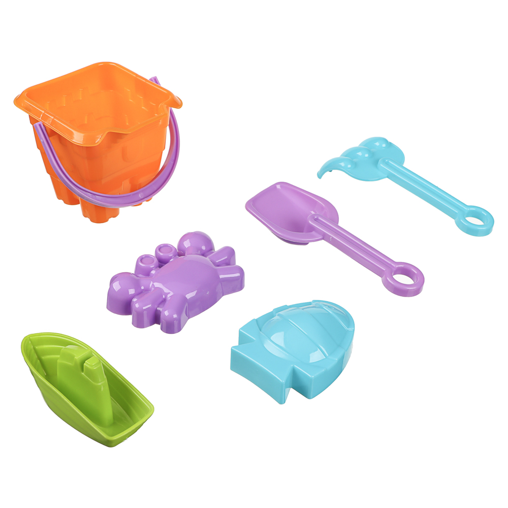 Набор для игры в песке, 6 предметов, ИГРОЛЕНД, для детей 3+, арт.№ 430-133