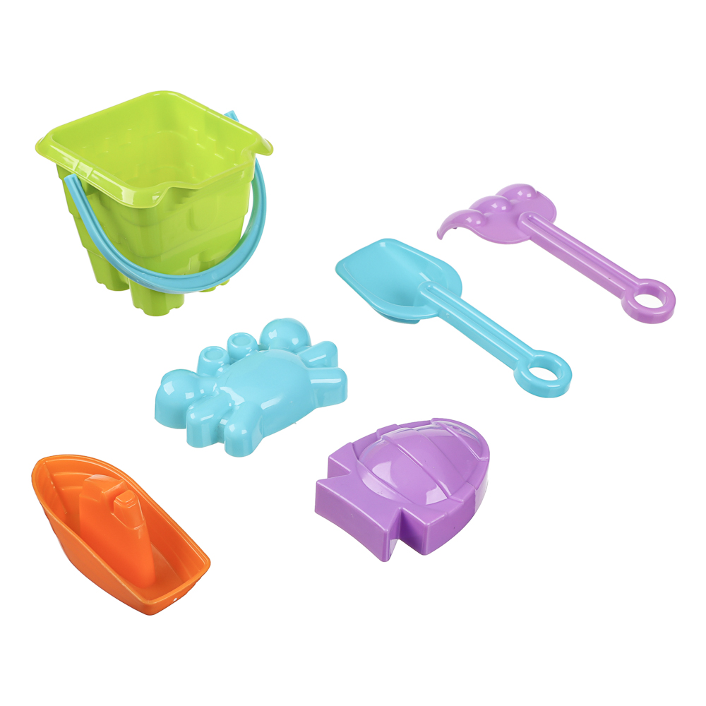 Набор для игры в песке, 6 предметов, ИГРОЛЕНД, для детей 3+, арт.№ 430-133