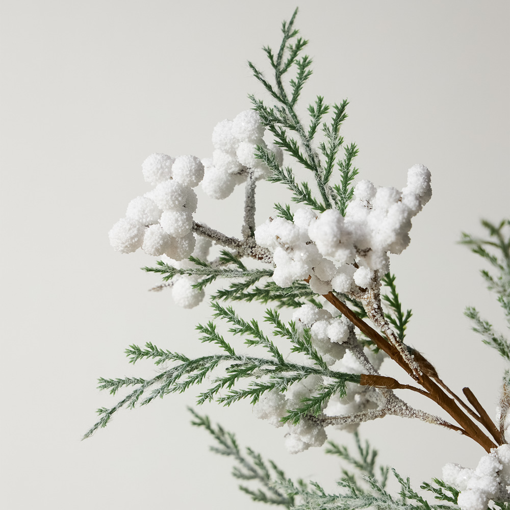 BY COLLECTION White Line Новогоднее украшение ветка 100см, арт.№ 488-117