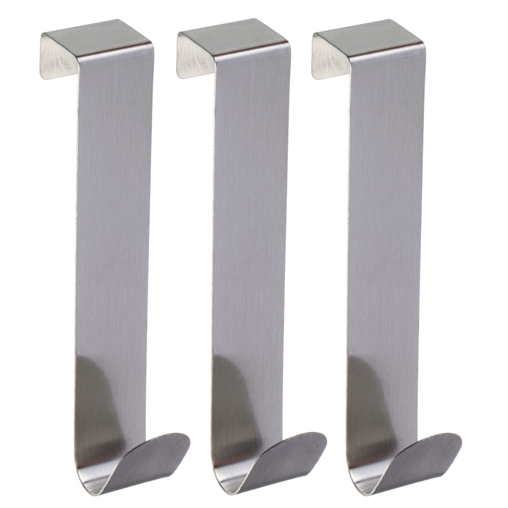 Крючок навесной тм VETTA, 2,2х12см, нерж.сталь 430, 3шт, арт.№ 440-391