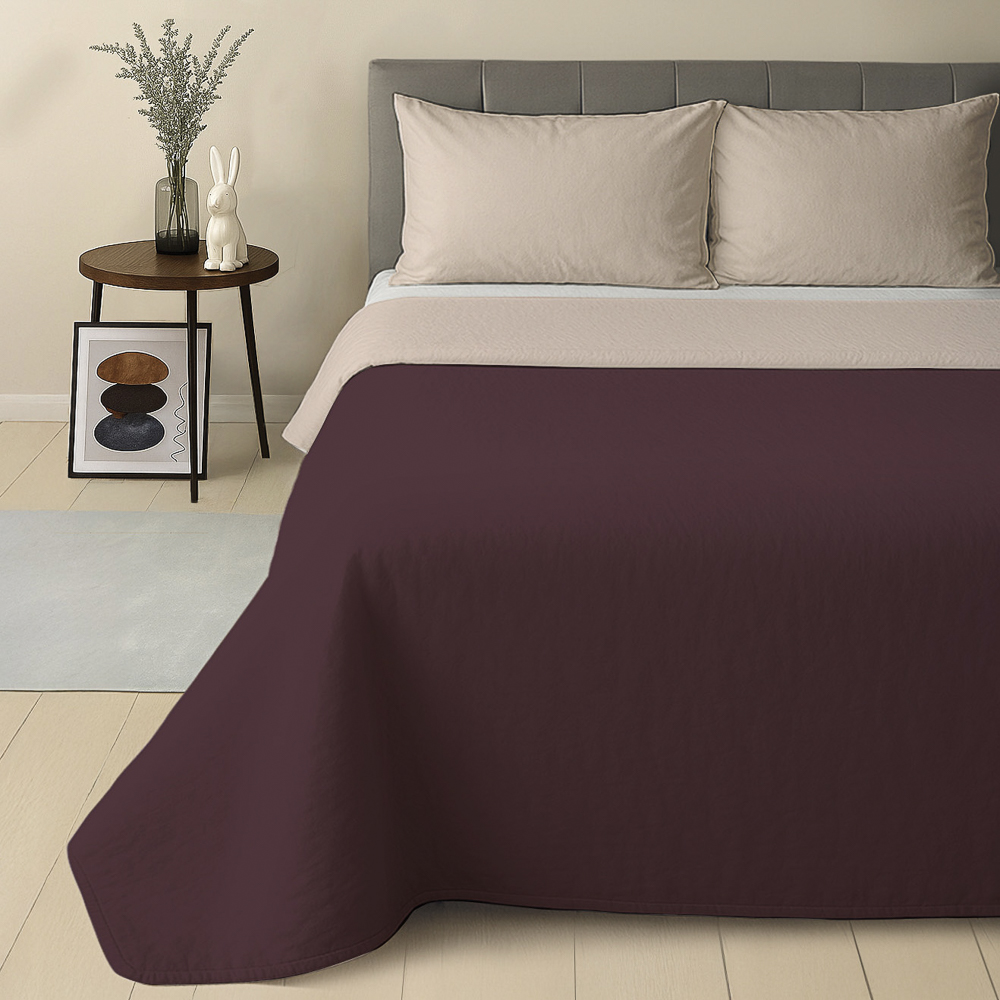 Покрывало тм PROVANCE Бургунди, 200х220см, 100% полиэстер, 2 дизайна, арт.№ 486-248