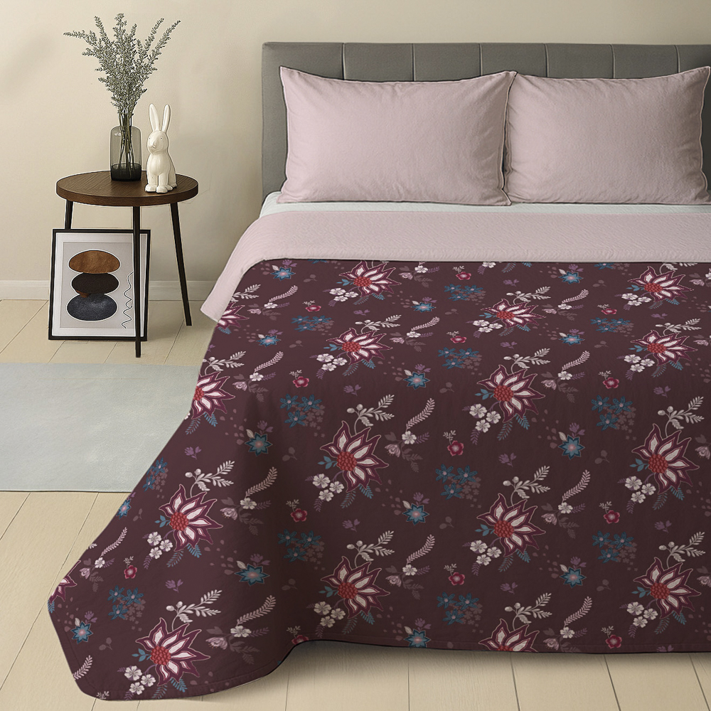 Покрывало тм PROVANCE Бургунди, 200х220см, 100% полиэстер, 2 дизайна, арт.№ 486-248