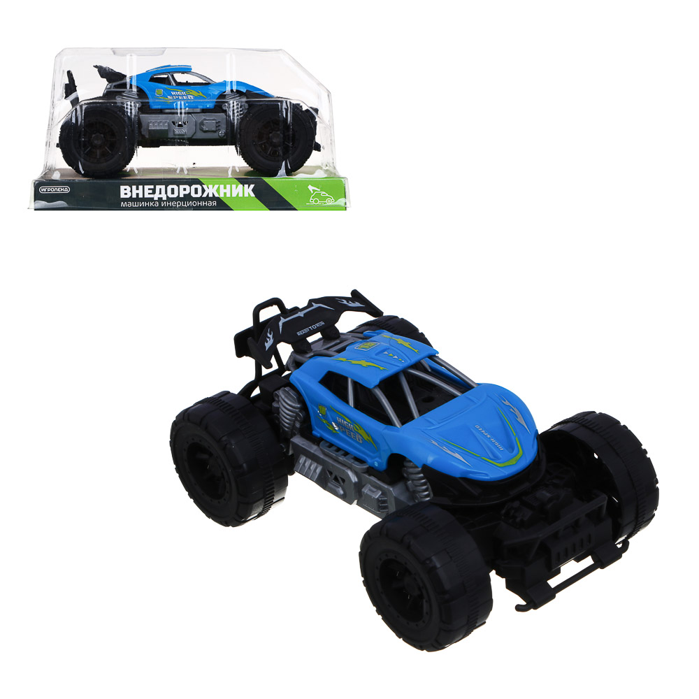 ИГРОЛЕНД Машинка Внедорожник, инерция, 18х10,5х10 см, 6 дизайнов, арт.№ 292-422