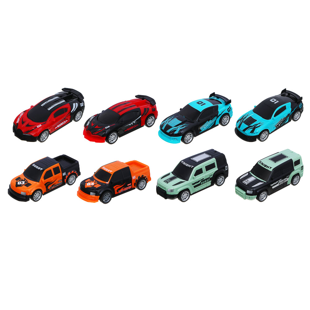 ИГРОЛЕНД Машинка, разбивается при ударе, собирается обратно, АБС, 18,2х5,2х25 см, 8 диз., арт.№ 292-423