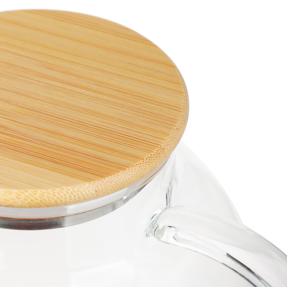 Чайник заварочный тм VETTA Эко, стекло, бамбуковая крышка,  1000мл, арт.№ 850-227