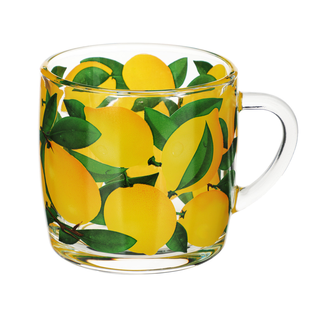 Кружка 300мл, Лимоны, стекло, арт.№ 806-101