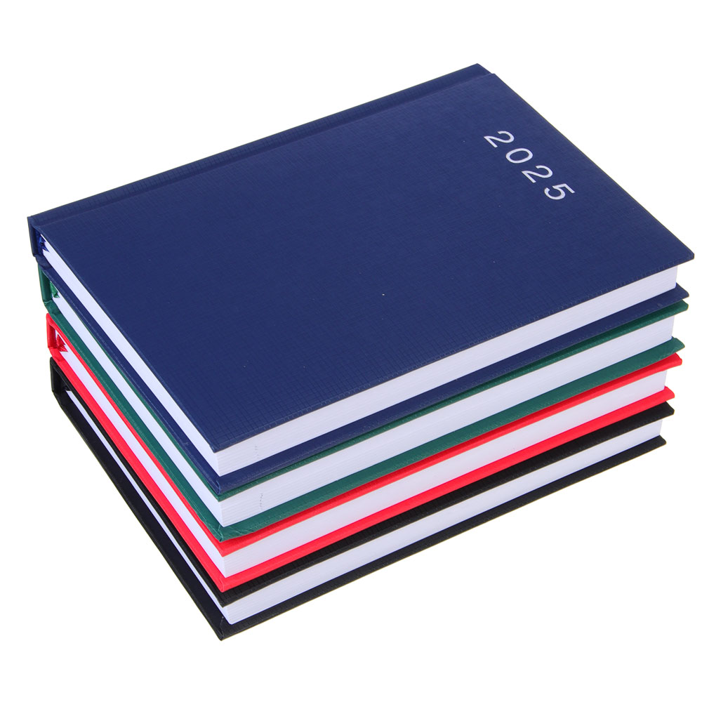 Ежедневник на 2025 "ТЕКСТУР" А5, 352 стр., твердая обложка с поролоном, фактурный бумвинил, 4 цвета, арт.№ 572-225