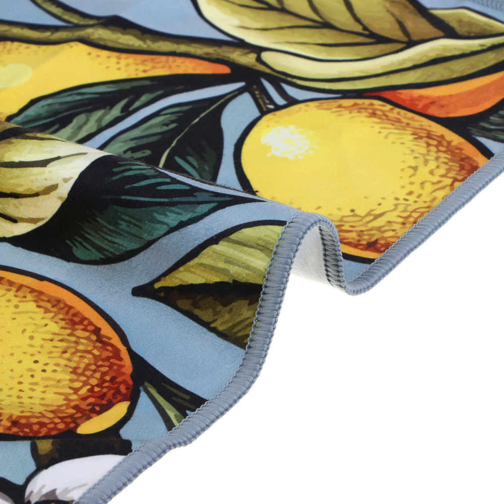 PROVANCE Саммер Полотенце пляжное из микрофибры 70х150см, 100% полиэстер, лимоны, арт.№ 496-036