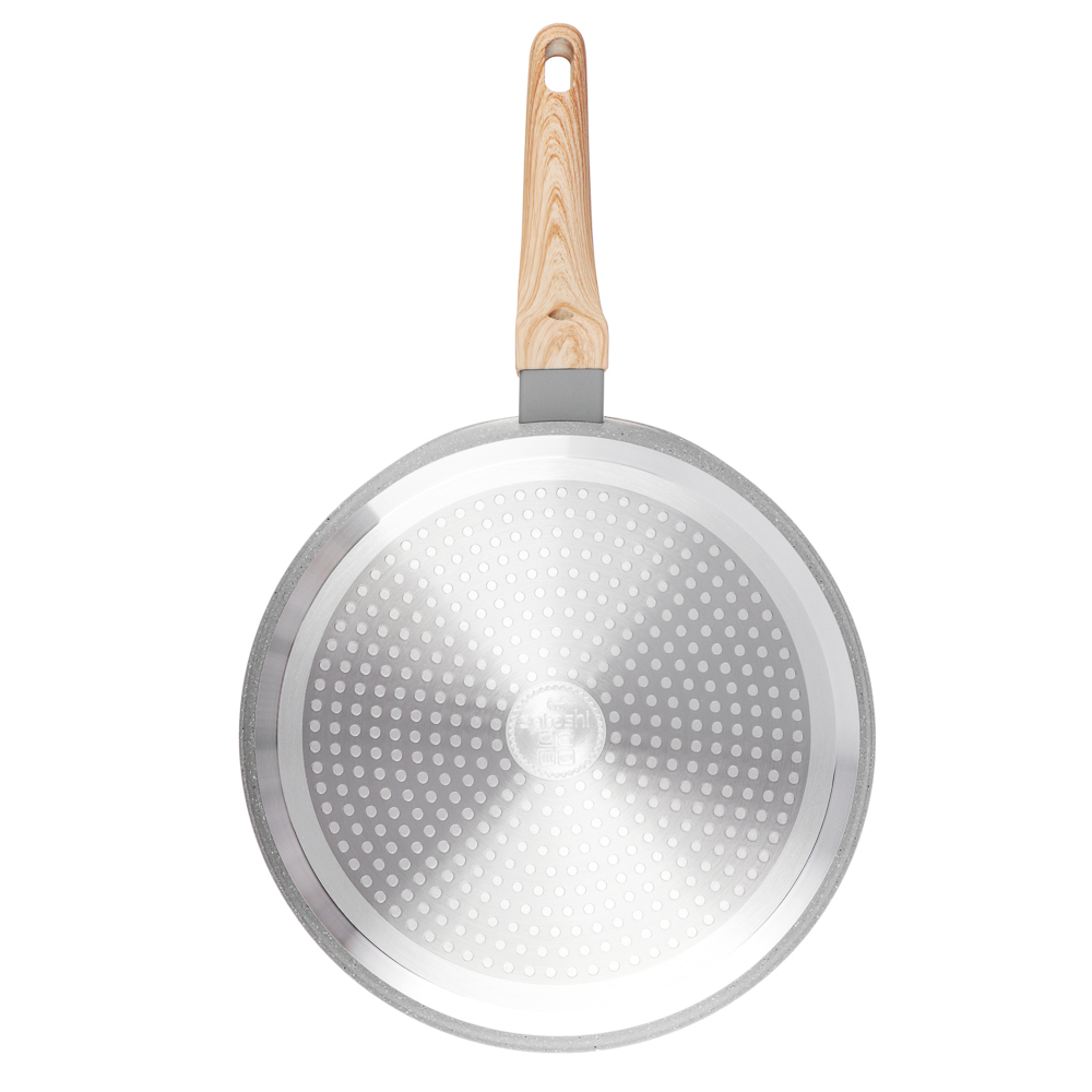 SATOSHI Берг Сковорода литая блинная d24см, антипригарное покрытие Мрамор, индукция, арт.№ 846-739