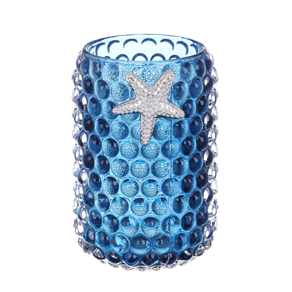 Подставка для мелочей, 8,5x12 см, стекло, цвет синий, арт.№ 359-917