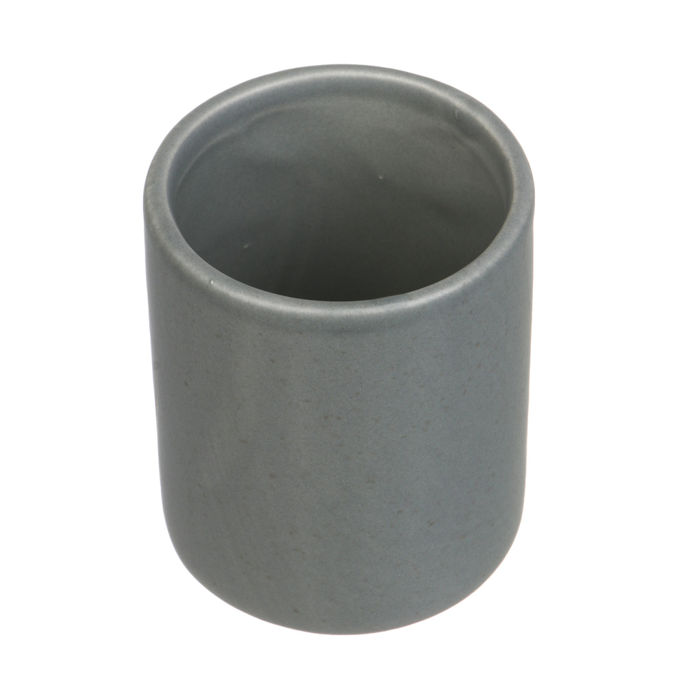 Стакан для ванной комнаты тм VETTA Сиена, доломит, серый, 7x7x9см, арт.№ 463-566