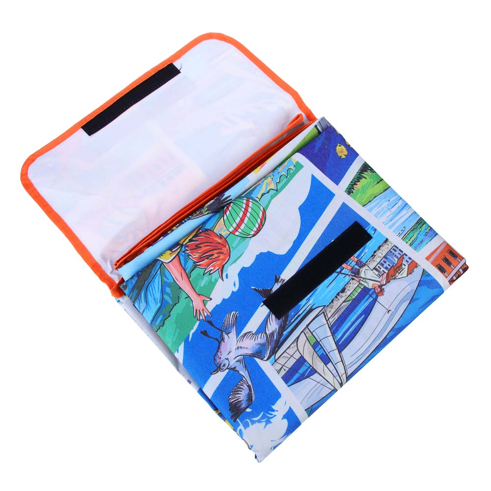 РЫЖИЙ Коврик туристический, 600D оксфорд ПВХ 1.8x1.5м, арт.№ 119-052