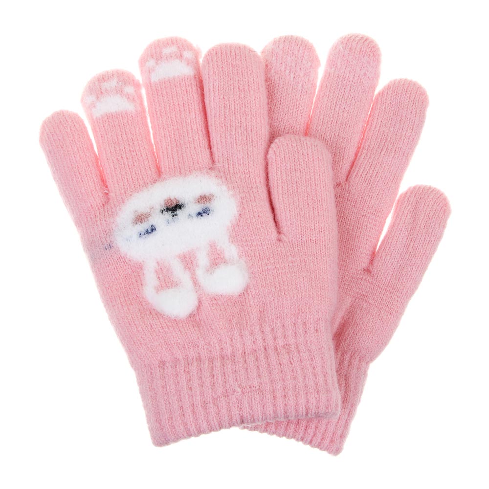 GALANTE Перчатки детские с начесом, р.14, 30%полиамид, 30%акрил, 40%полиэстер, цв.в ас-те, ОЗ25-32, арт.№ 363-448