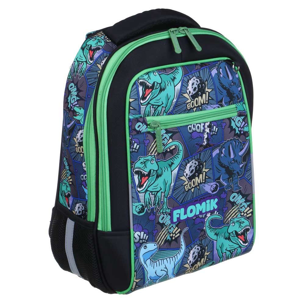 Древний мир Рюкзак школьный жесткий 39х30х15см, 2 отд., 3 карм., эрг.спинка, ручка, нашив., вес<900г, арт.№ 254-004