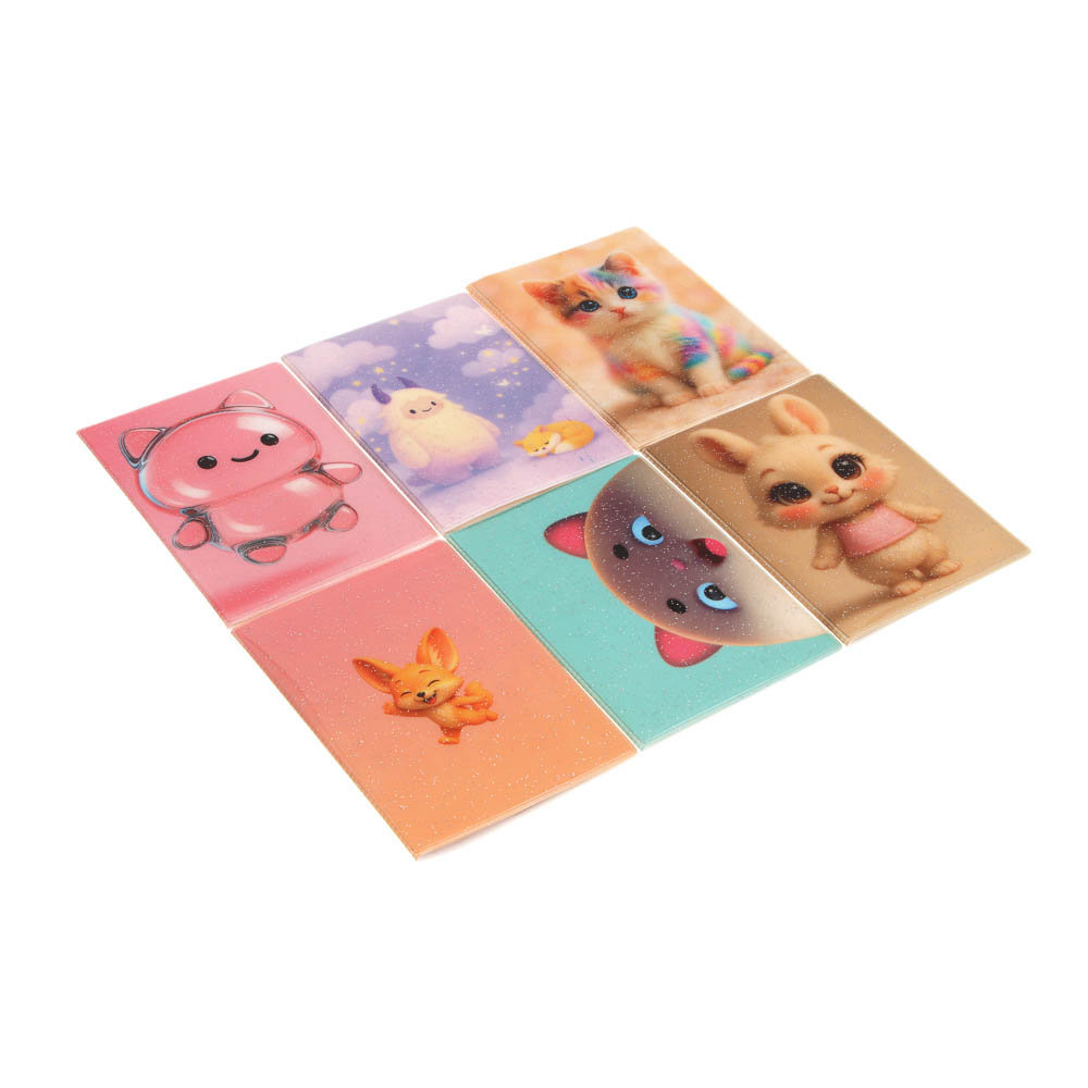 Обложка на паспорт тм ЮL с блестками, ПВХ, 13,6х9,5см, 6 дизайнов, арт.№ 334-136