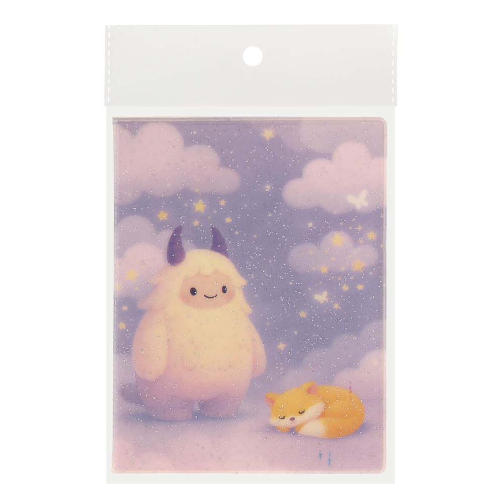 Обложка на паспорт тм ЮL с блестками, ПВХ, 13,6х9,5см, 6 дизайнов, арт.№ 334-136