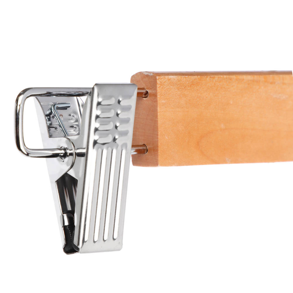 VETTA Вешалка деревянная для юбок и брюк, с клипсами, 28см, арт.171, арт.№ 455-021