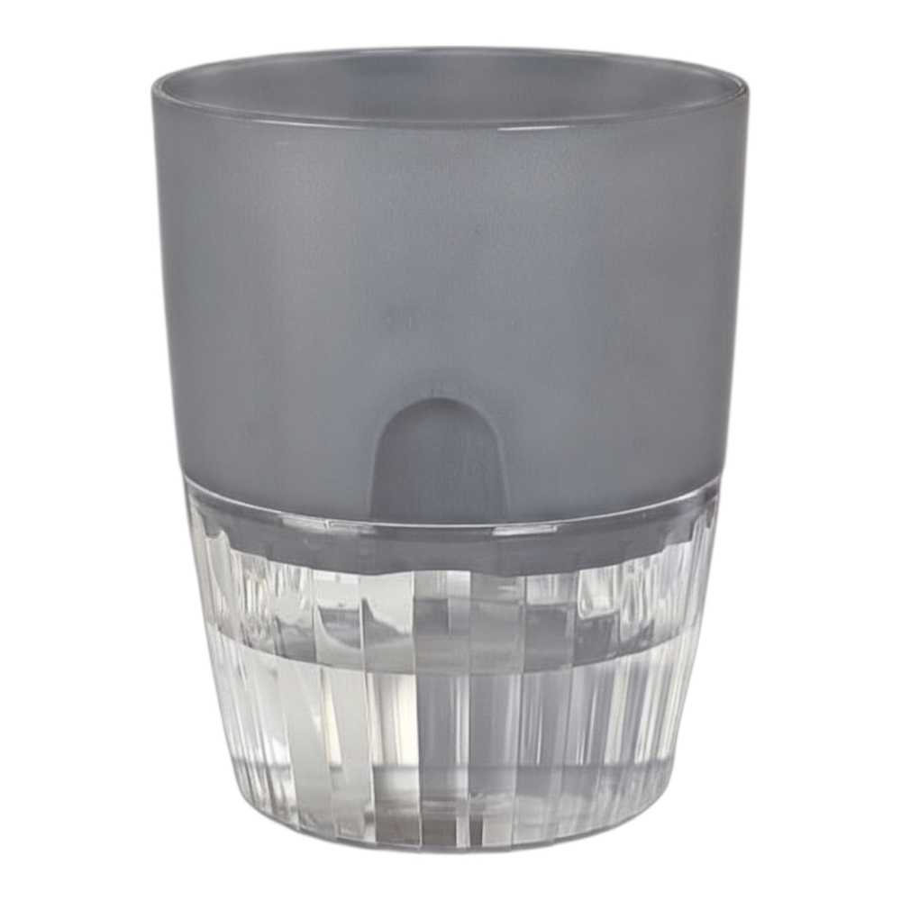 Горшок для цветов с поддоном "Аквадуэт" 1,5л, d13см, цв.антрацит, арт.№ 164-437