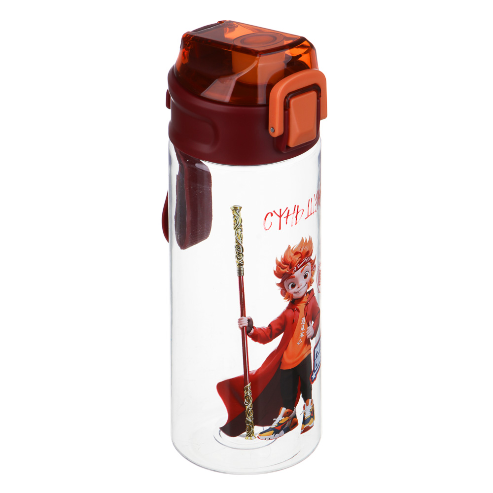 BY Русские Супергерои, Бутылка спортивная, 7,3x21,3 см, 600мл,"Сунь Шэн", PC, PP, арт.№ 088-099