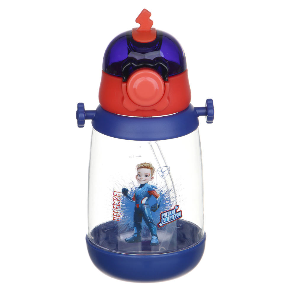 BY Русские Супергерои Бутылка детская с поильником, 8.5x19см,520мл,"Пересвет" PC, PP, силикон, арт.№ 088-105