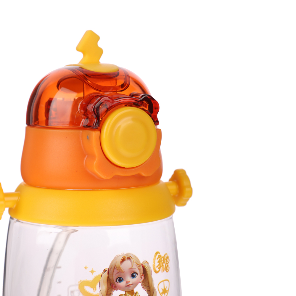 BY Русские Супергерои Бутылка детская с поильником, 8.5x19см,520мл,"Заря" PC, PP, силикон, арт.№ 088-106