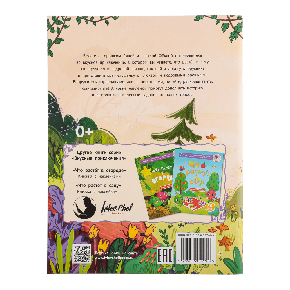 Ivlev Chef Books Книга с наклейками "Вкусные приключения", бумага, 21х28см, 16 стр., 3 дизайна, арт.№ 290-001