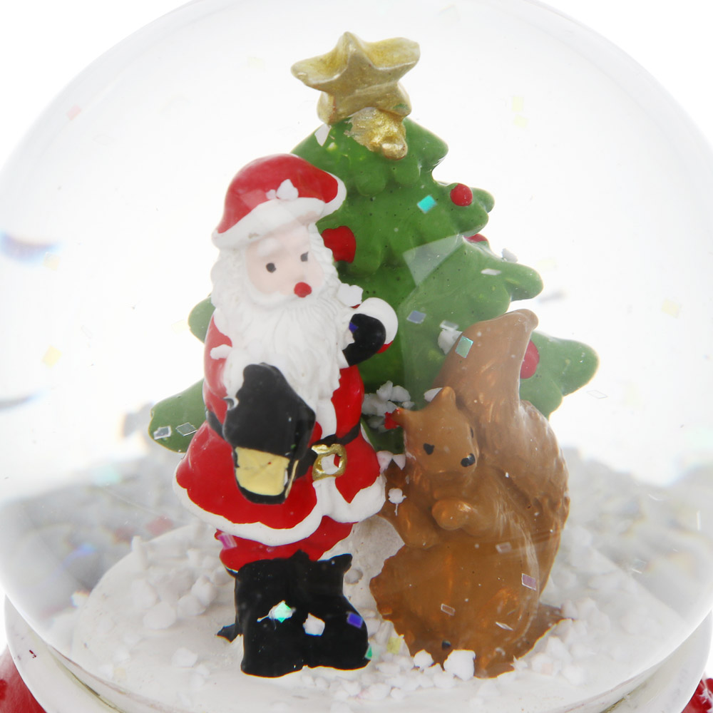 СНОУ БУМ Снежный шар Дед Мороз 6,9x8,2 см, полистоун, стекло, арт.№ 770-104