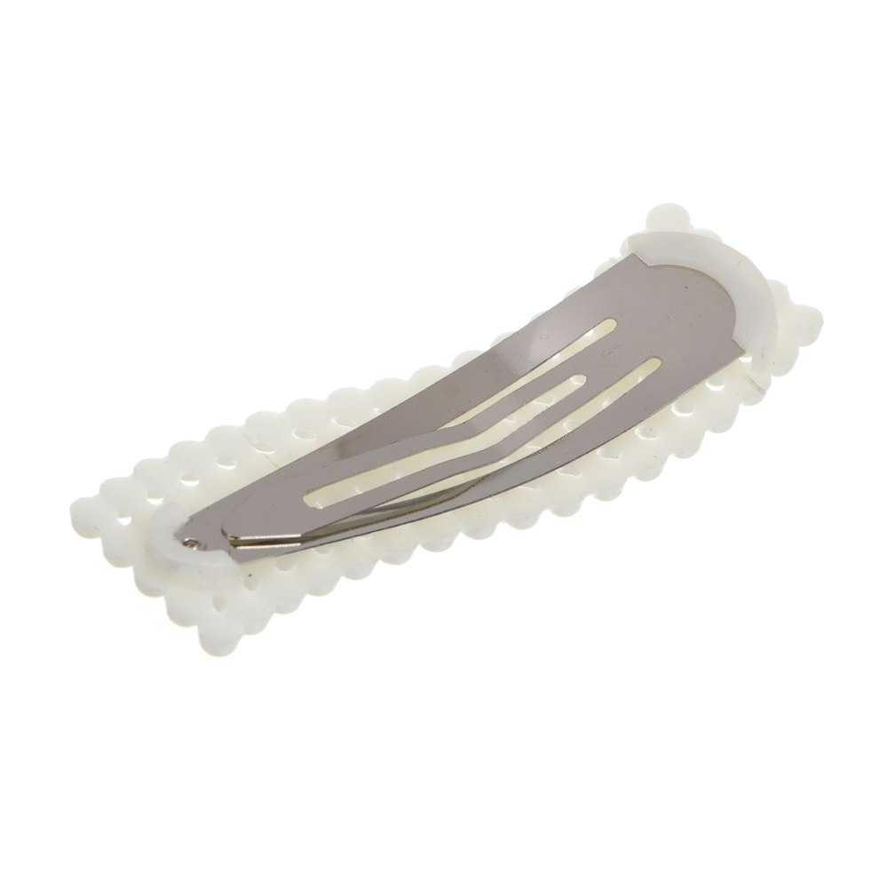 Зажим для волос со стразами 2шт, тм ЮНИLOOK, 6-8см, металл, искусствен. жемчуг, 6 дизайнов, #14, арт.№ 321-410