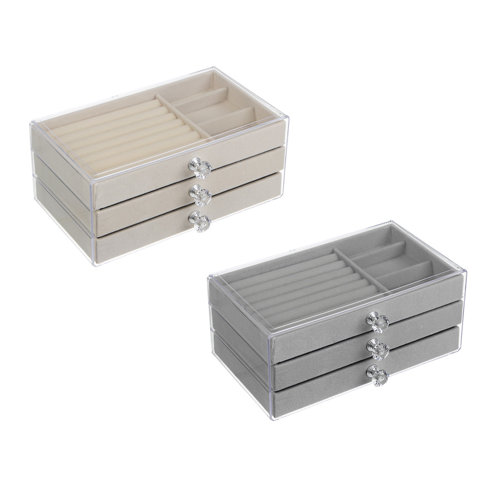 Шкатулка для украшений, 10,5x13,5x23,5 см, ПВХ, 2 цвета, арт.№ 504-953