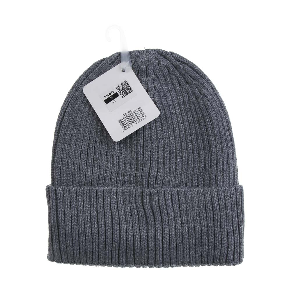 GALANTE Шапка женская бини однослойная, р.56, 100% акрил, цвета в ас-те, ОЗ25-01, арт.№ 314-972