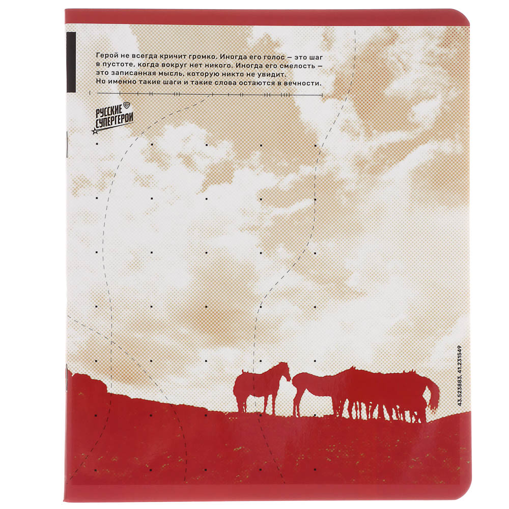 Тетрадь общая BY Русские Супергерои, формат А5, 48л. в клетку, на скобе, скруглен. углы, в ассортим., арт.№ 801-090