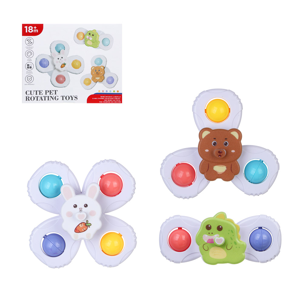 Развивающая игрушка сортер "Крутящиеся фигурки", ABS, силикон, 13,5х6х11см, арт.№ 262-543