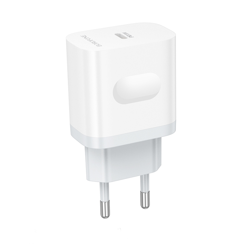Сетевое зарядное устройство BOROFONE модель BA99A, USB-C PD 20 W, цвет: белый, арт.№ 916-319