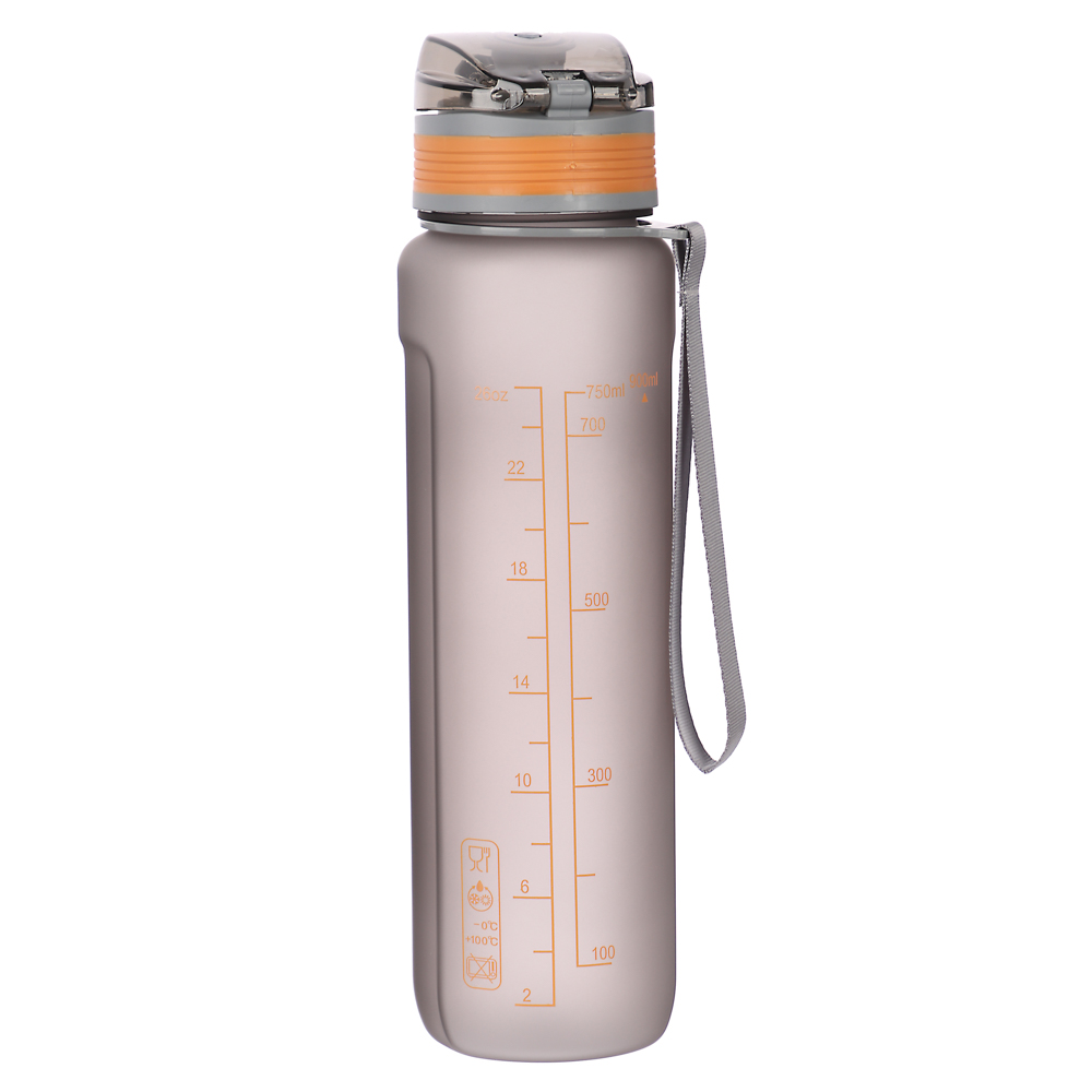 SILAPRO MAX Бутылка спортивная с замком, ULTIMATE GREY, 900мл, PC, арт.№ 088-038