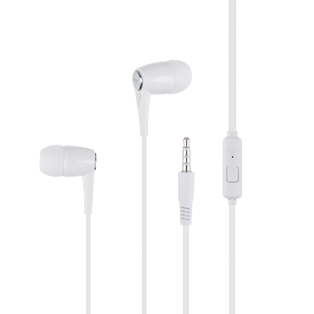 Наушники проводные внутриканальные FORZA, гарнитура, карт.коробка, арт.№ 410-029