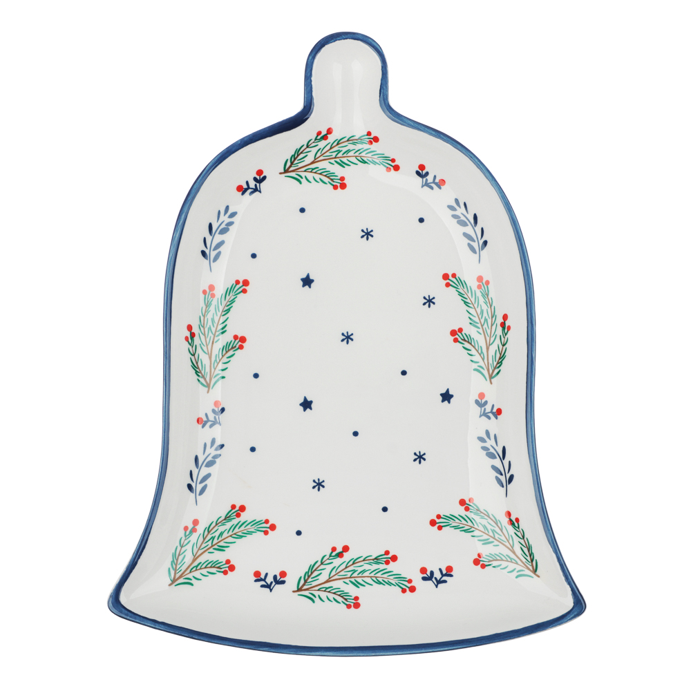 MILLIMI Нордик Блюдо в форме колокольчика, 20х15х2,5см, керамика, арт.№ 820-724