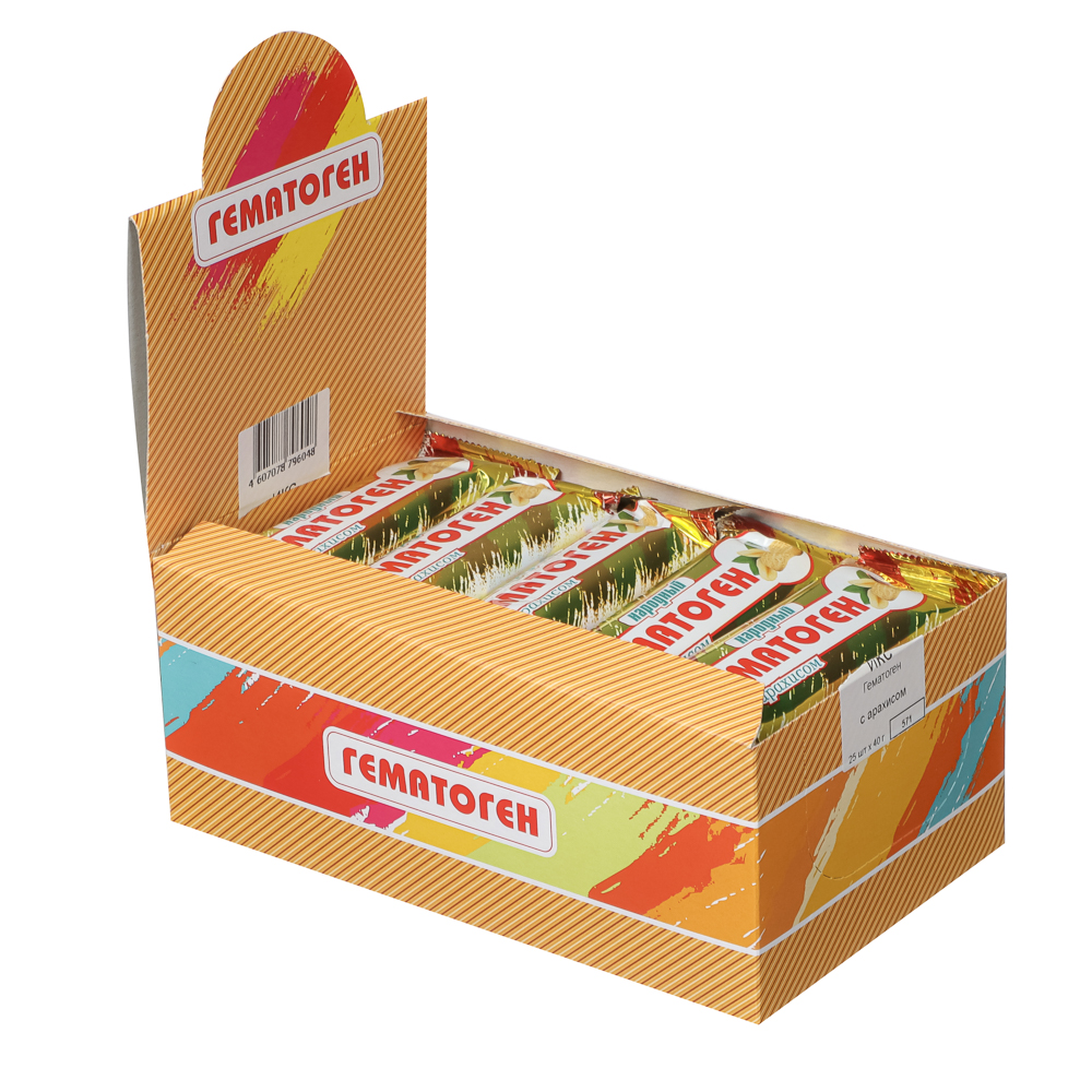 Гематоген Народный с арахисом, 40г, арт.№ 015-243