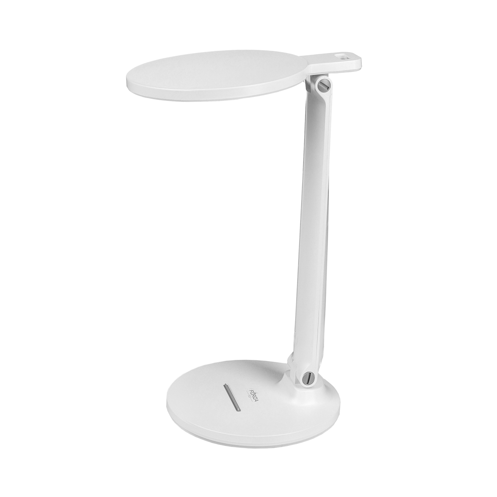 Лампа настольная складная FORZA, 28LED, питание USB, 7Вт, 500Лм, кабель 1.5м, диммер, пластик, белая, арт.№ 476-385