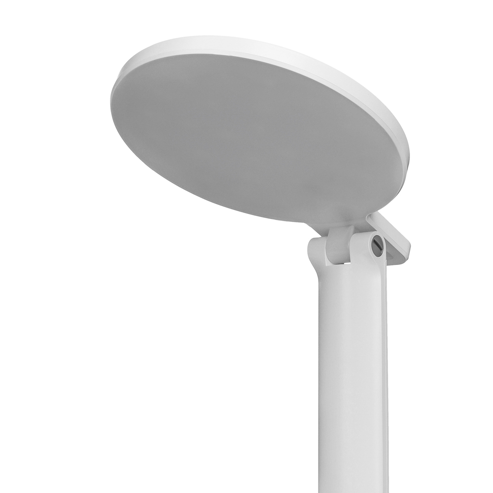 Лампа настольная складная FORZA, 28LED, питание USB, 7Вт, 500Лм, кабель 1.5м, диммер, пластик, белая, арт.№ 476-385