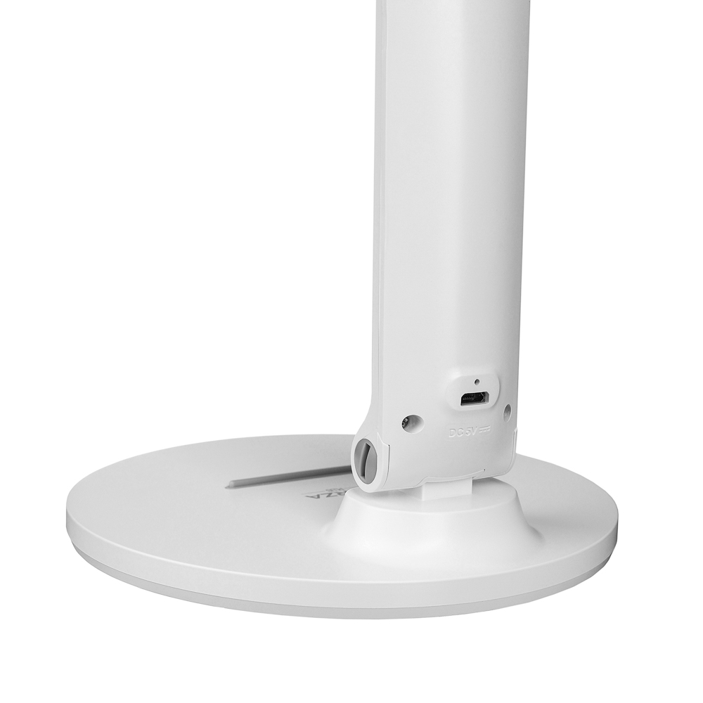 Лампа настольная складная FORZA, 28LED, питание USB, 7Вт, 500Лм, кабель 1.5м, диммер, пластик, белая, арт.№ 476-385