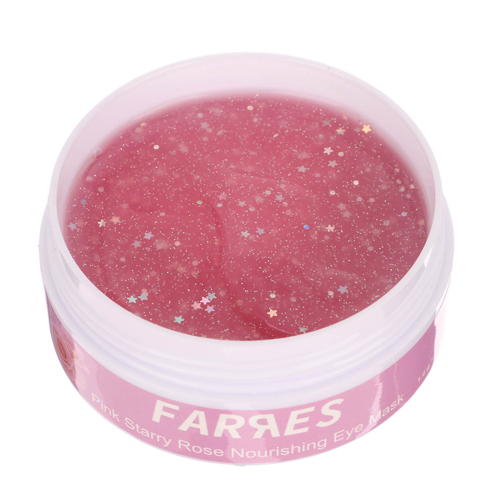 Патчи для глаз "Pink Stars" с экстрактом розы 60 шт тм Farres 90,0 г, арт.№ 330-623