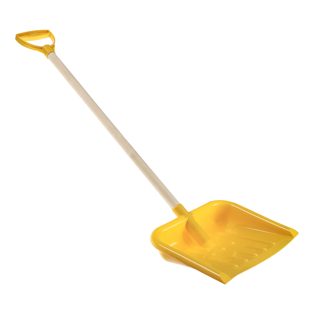 Лопатка пластмассовая с деревянным черенком 80см, РДП80, арт.№ 074-001