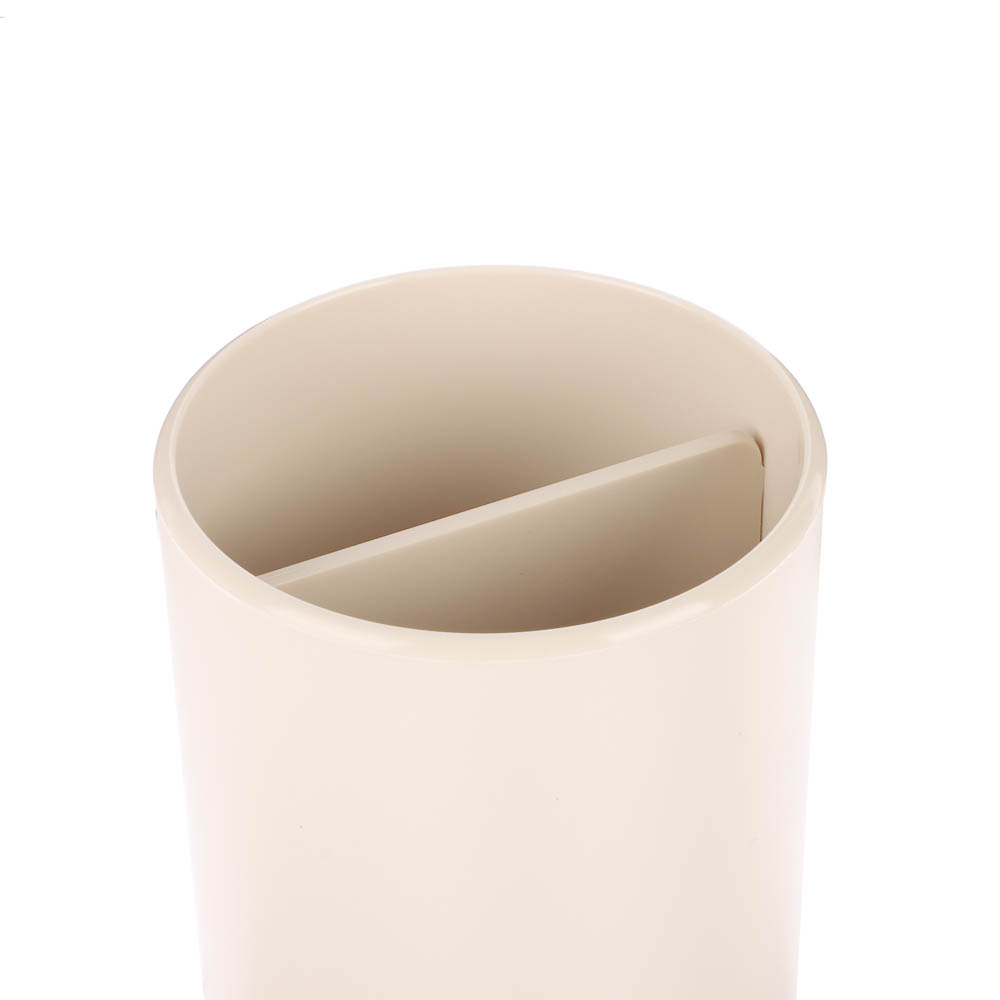 Стакан для зубных щеток Flux, 250мл, бежевый, 7,5х7,5х11см, арт.№ 463-624