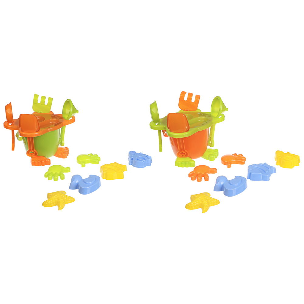 Набор для игры в песке "Дружок", ИГРОЛЕНД, 9 предметов, для детей 3+, арт.№ 430-136